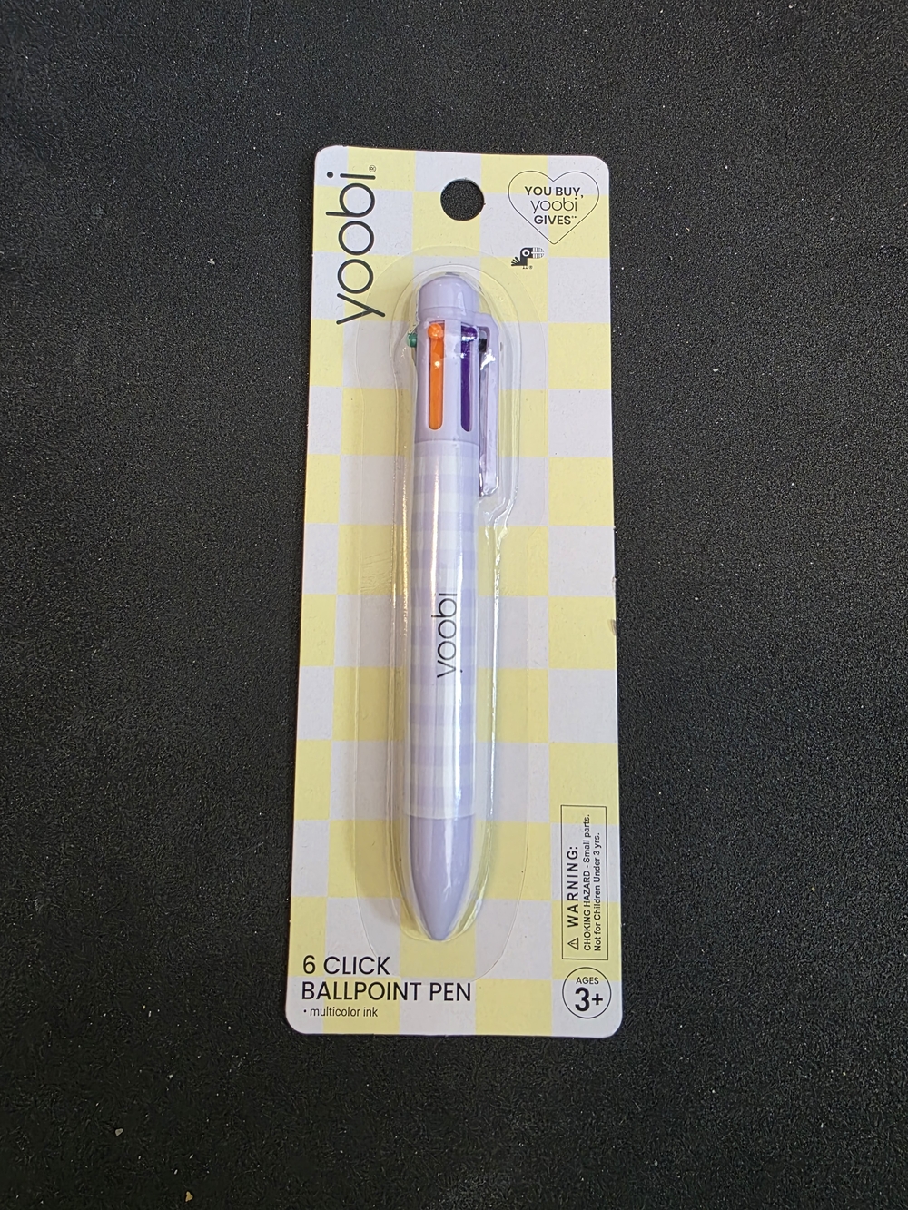 Yoobi 6-Click Multicolor Ballpoint Pen - Light Purple